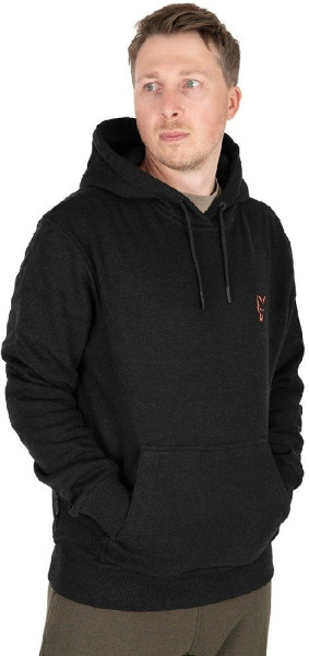 Mikina Collection Hoody Black Orange (1)