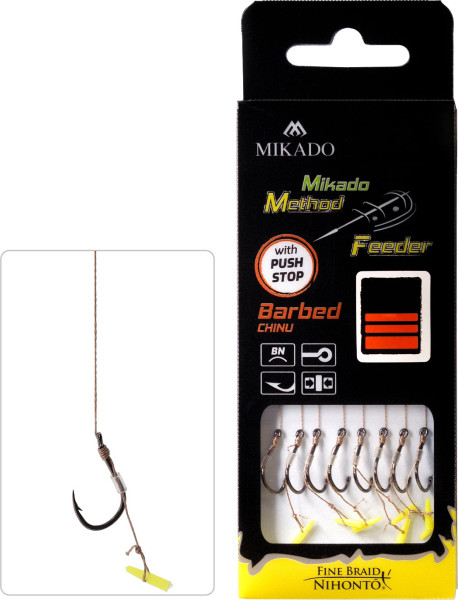 Návazec Mf S Push Stop Háček S Protihrotem 10cm 8ks (1)