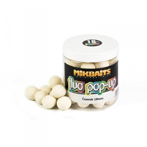 Mikbaits Fluo boilie cesnek 250g (1)