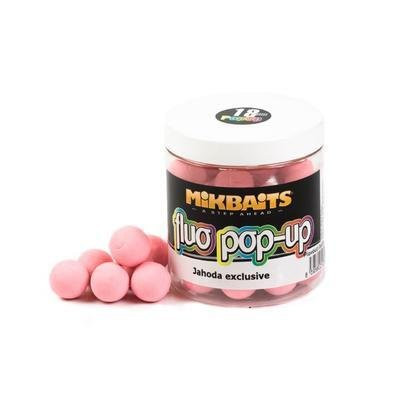 Mikbaits Fluo pop up jahoda 18mm (1)