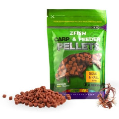ZFISH Chytací Pelety Carp & Feeder Pellets 8 mm 200 g - Squid Krill ZF-6727