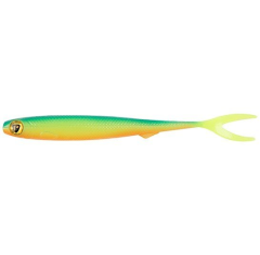 FOX RAGE Gumová Nástraha Slick Finesse Super Soft UV Blue Back Chartreuse -  13cm NSC146