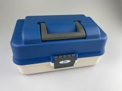 Kufřík Plastica Panaro 118/2-Patrový Bílo-Modrý