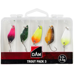 D.A.M. Sada plandavek Trout Pack 3 Box 3,5 - 4,5g SVS65416