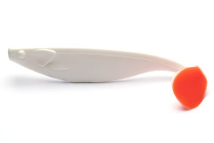 QUANTUM MANNS GUMA Q-PADDLER - SOLID WHITE UV-TAIL 18cm