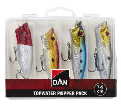 D.A.M. Sada wobleru Topwater Popper Pack Box 7-9cm 4ks SVS65413