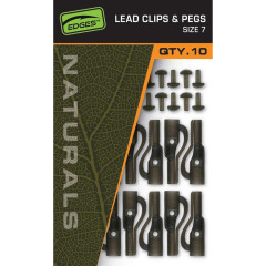 FOX Závěsky Edges Naturals Lead Clips Pegs vel.7 CAC829