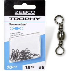 Zebco Obratlík Trophy Arched Swivel 10ks 10kg #14