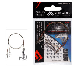 MIKADO OCELOVÉ LANKO - BAL.2KS - ZBROJENÉ TROJHÁČKEM 40cm/10kg - HNĚDÁ - 2 ks ZG11-017