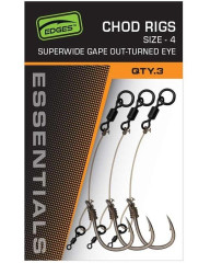 FOX Návazce Edges SWOG Chod Rigs 3 ks - Velikost 4