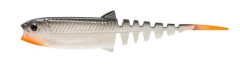 SAVAGE GEAR Gumová Nástraha Cannibal Minnow V-Tail White Black - 12,5 cm 12,8 g