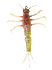 SAVAGE GEAR nástraha 3D TPE Mayfly Nymph Olive - 5 cm 2,5 g