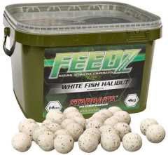 Starbaits Boilies Feedz 20 mm 4 kg-bílá fish pellets