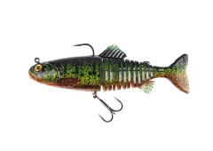 FOX RAGE Gumová Nástraha Replicant Jointed UV Fire Pike - 15 cm 60 g