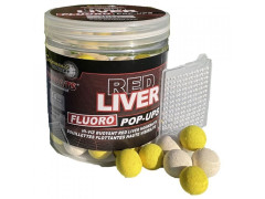 Starbaits Fluo Pop Red Liver 80g
