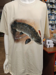 triko s potiskem Štika