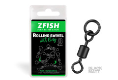 ZFISH ZFISH Obratlík Rolling Swivel with Ring Black Matt vel.8/26Kg