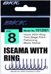 MIKADO BKK-Iseama s očkem Diamond Series vel.1/0 černý nikl 6ks   BN1012001-1/0