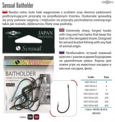 MIKADO Háček Sensual- Baitholder 2/0 s očkem  HS11014-2/0BR