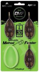 MIKADO Krmítka SET - METHOD FEEDER Q.M.F. APERIO SET L 3 x 30 g B + forma