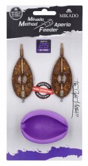 MIKADO Krmítka SET - METHOD FEEDER Q.M.F. APERIO SET-XL 3 x 80 g + forma