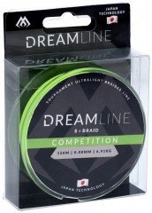 MIKADO Pletená šňůra -  DREAMLINE FLUO GREEN 0.10mm\8.73kg\150m - 1 cívka