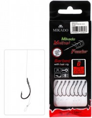 MIKADO Návazec - METHOD FEEDER 10 cm s vlasem – háček : 16 / Vlasec : 0.20 mm 8 ks