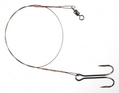 MIKADO Lanka XPLODE BROWN 25cm / 10kg  bal.2ks zbrojené dvojháčkem