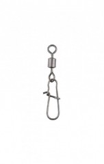 MIKADO Obratlík ROLLING (zátěžový) s karabinou Fastlock BN (černý nikl) vel. 8 - nosnost 12kg - 10 ks