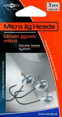 MIKADO Jigové hlavičky MIKRO  BN 1.5g - vel. háčku 4 - 3 ks
