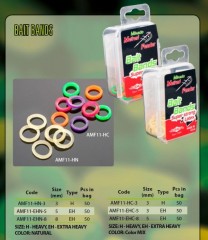 MIKADO Gumky na pelety - COLOR MIX / 3mm (HEAVY) - 50 ks