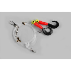 SPRO PILK PATERN.2-JIGS RED BLACK 1/0 0,90m 0,60mm 2ks