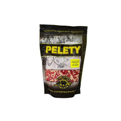Carp servis Václavík pelety fluo feeder cesnek-jahod