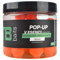 TB Baits Plovoucí Boilie Pop-Up Orange Peach Liver + NHDC 65 g 16 mm  TB00628
