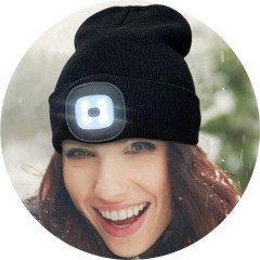 Magg Cepice s led svetlem cerna b+c