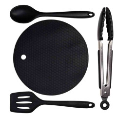 GIANTS FISHING SADA SILIKONOVÉHO NÁČINÍ  K JÍDLU S PODLOŽKOU   EAZI UTENSIL SET