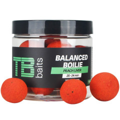 TB Baits Vyvážené Boilie Balanced + Atraktor Peach Liver 100 g 20-24 mm TB00726