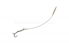 Carp´R´Us Hotový návazec - Ready Ronnie rig Strip-X Mat Brown velikost 6 CRU801608